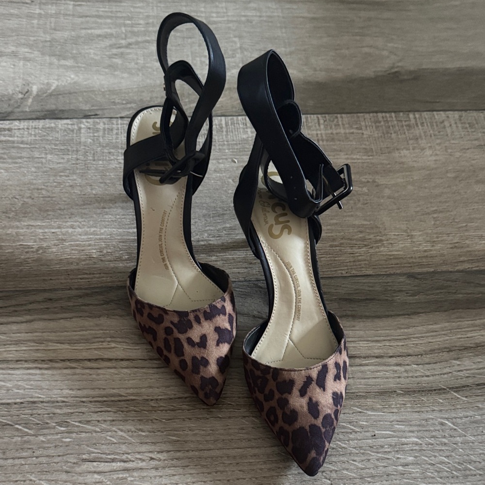 Circus by Sam Edelman Leopard and Black Heels